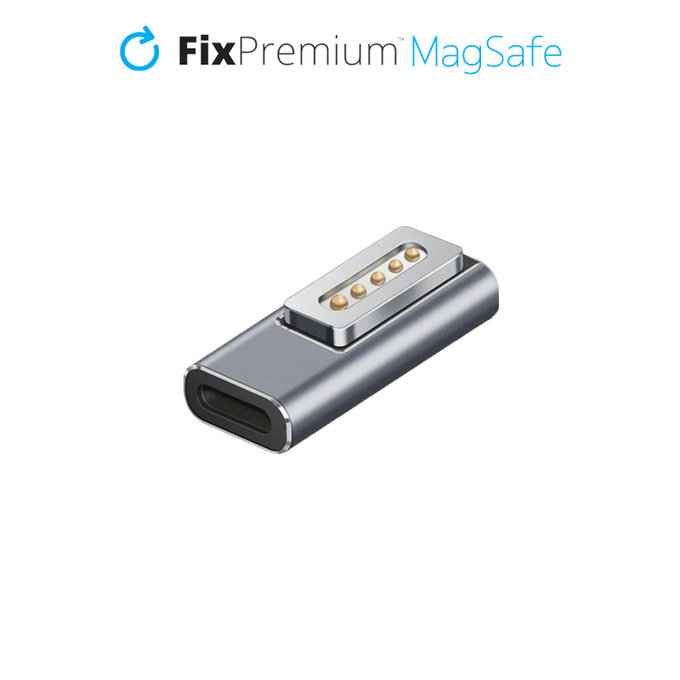 FixPremium - Redukce USB-C - MagSafe 1, stříbrná