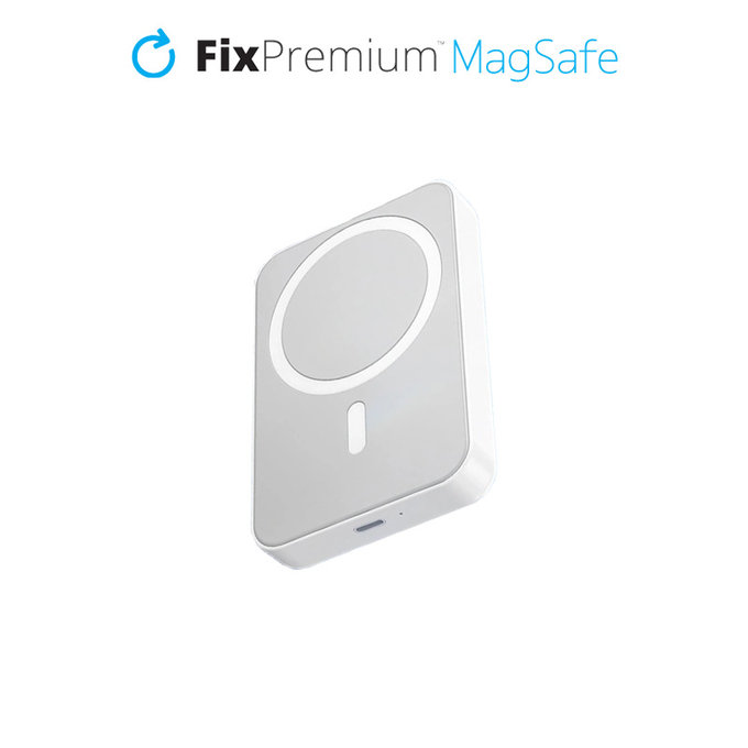 FixPremium - MagSafe PowerBank se Stojanem 10 000mAh, bílá