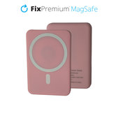 FixPremium - MagSafe PowerBank 5000mAh, růžová