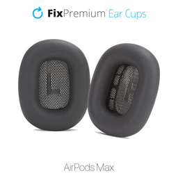 FixPremium - Náhradní Náušníky pro Apple AirPods Max (Eco-Leather), space gray