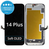 Displej Soft OLED pro iPhone 14 Plus, Dotykové sklo s rámem, FixPremium