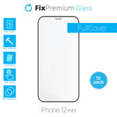 FixPremium FullCover Glass - Tvrzené Sklo pro iPhone 12 mini (10 Pack)