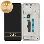 Xiaomi Redmi Note 13 5G 2312DRAABC - LCD Displej + Dotykové Sklo + Rám (Arctic White) - 5600040N1700 Genuine Service Pack