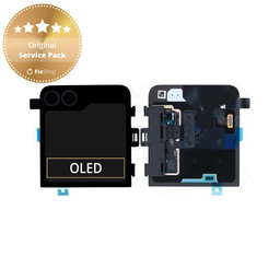 Samsung Galaxy Z Flip 6 F741B - LCD Displej + Dotykové Sklo + Rám (Vnější) (Crafted Black) - GH97-30012E Genuine Service Pack