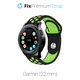 FixPremium - Silikonový sportovní řemínek pro Garmin (22 mm), černý
