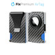 FixPremium - Peněženka AirTag Carbon s klipem, černá