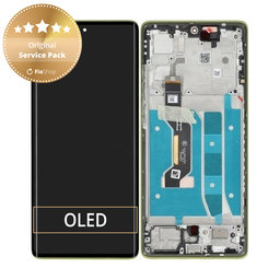 Motorola Moto G85 5G - LCD Displej + Dotykové Sklo + Rám (Olive Green) - 5D68C24855 Genuine Service Pack