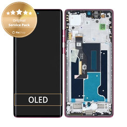 Motorola Edge 50 Fusion - LCD Displej + Dotykové Sklo + Rám (Hot Pink) - 5D68C24345 Genuine Service Pack