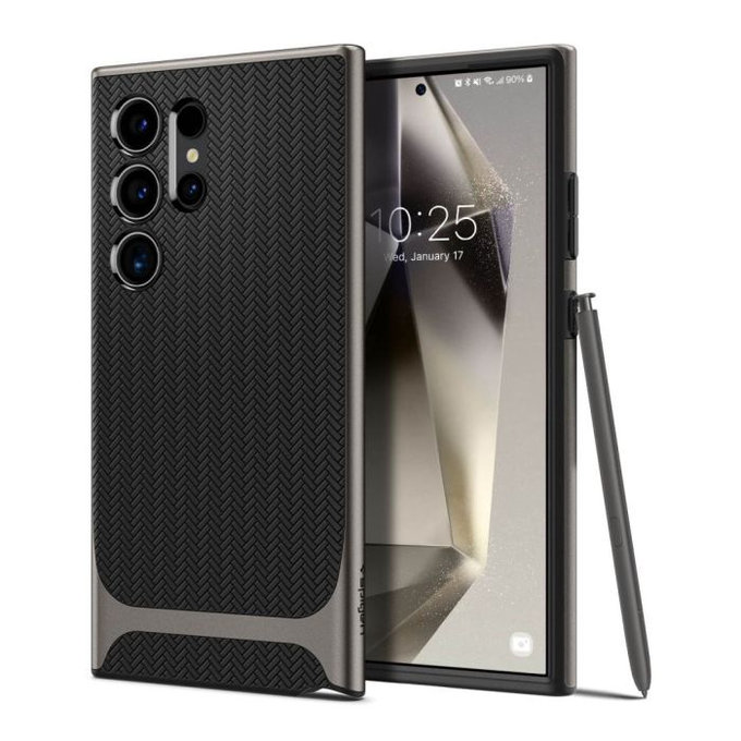 Spigen - Pouzdro Neo Hybrid pro Samsung Galaxy S24 Ultra, Gunmetal