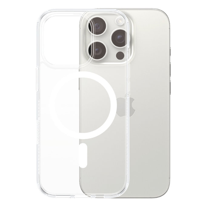 PanzerGlass - Puzdro HardCase s MagSafe pro iPhone 16 Pro, transparentní