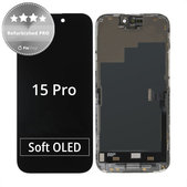 Displej pro iPhone 15 Pro, Dotykové sklo s rámem, Refurbished PRO