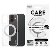 Pouzdro Kickstand s MagSafe pro iPhone 16, Stříbrná, CARE