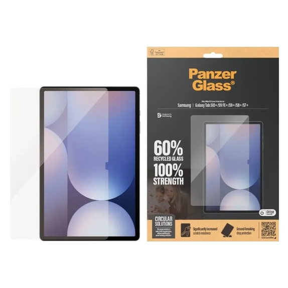 Tvrzené sklo UWF pro Samsung Galaxy Tab S8/S9 Plus, Čirá, PanzerGlass