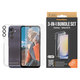 Bundle Hoops + Tvrzené sklo UWF + Hard Case D3O pro Samsung Galaxy A25 5G, Transparentní, PanzerGlass