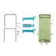 Samsung Galaxy Z Flip 5 F731B - Set Lepek pod LCD Displej Adhesive + Přední Rámečky - GH81-24928A Genuine Service Pack