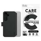 Pouzdro Wallet Tango Two-In-One s QI pro Samsung Galaxy S25, Černá, PanzerGlass