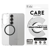 Pouzdro Urban Combat s černým QI pro Samsung Galaxy S25+, Transparentní, PanzerGlass