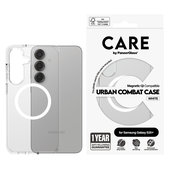 Pouzdro Urban Combat s bílým QI pro Samsung Galaxy S25+, Transparentní, PanzerGlass