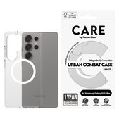 Pouzdro Urban Combat s bílým QI pro Samsung Galaxy S25 Ultra, Transparentní, PanzerGlass