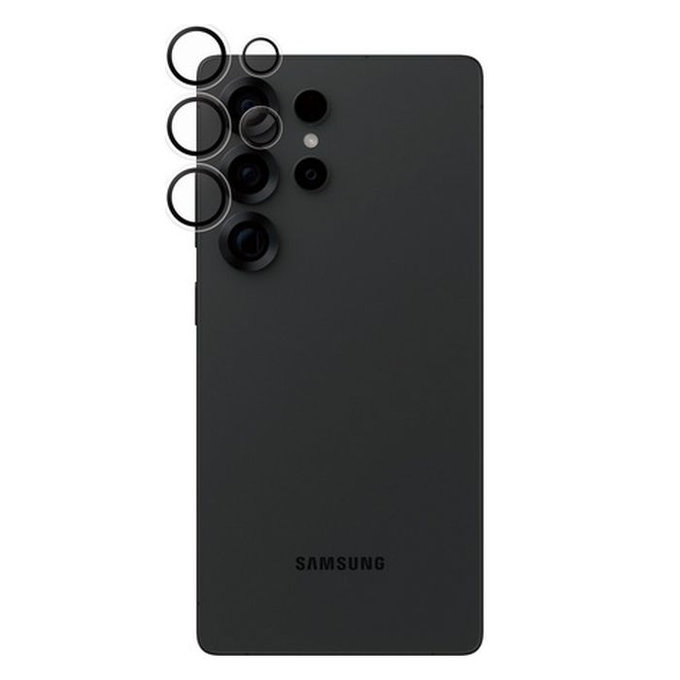 PanzerGlass - Ochranný kryt Objektívu Fotoaparátu Hoops pro Samsung Galaxy S25 Ultra, transparentná