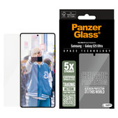 Tvrzené sklo UWF Ceramic s aplikátorem pro Samsung Galaxy S25 Ultra, Čirá, PanzerGlass