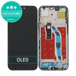 Honor 200 Lite - LCD Displej + Dotykové Sklo + Rám (Midnight Black) TFT