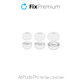 FixPremium - Vyměnitelné Gumičky pro AirPods Pro - Set 3ks (L, S, XS), bílá