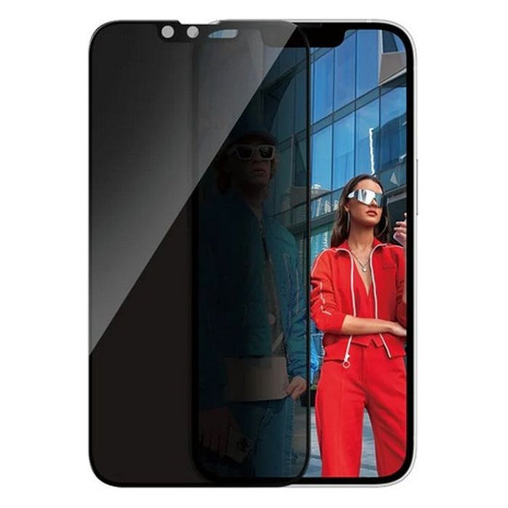 PanzerGlass - Tvrzené Sklo UWF Privacy s aplikátorem pro iPhone 13, 13 Pro, 14 a 16e, transparentná