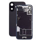 Apple iPhone 16 Plus - Sklo Zadního Housingu + Sklíčko Kamery + Kovová Destička + Magsafe Magnet + Flex Kabel (Black)