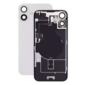 Apple iPhone 16 Plus - Sklo Zadního Housingu + Sklíčko Kamery + Kovová Destička + Magsafe Magnet (White)