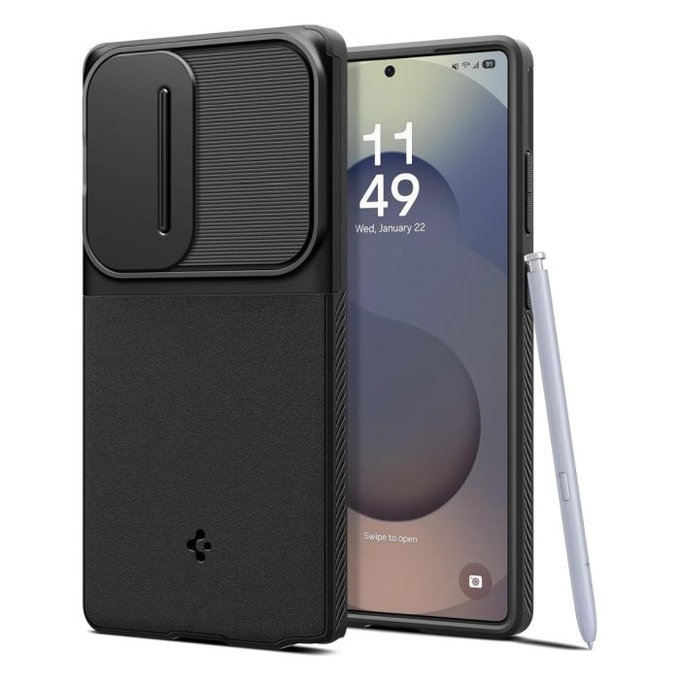 Spigen - Pouzdro Optik Armor pro Samsung Galaxy S25 Ultra, černá