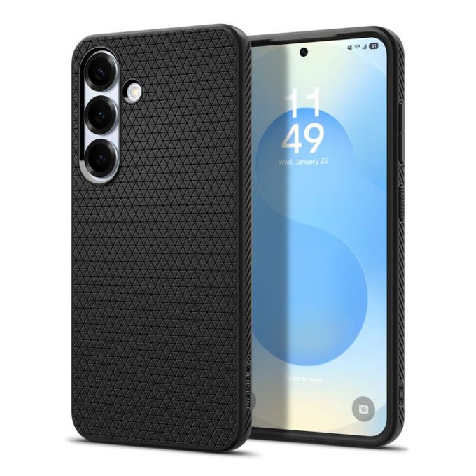 Spigen - Pouzdro Liquid Air pro Samsung Galaxy S25+, Matte Black