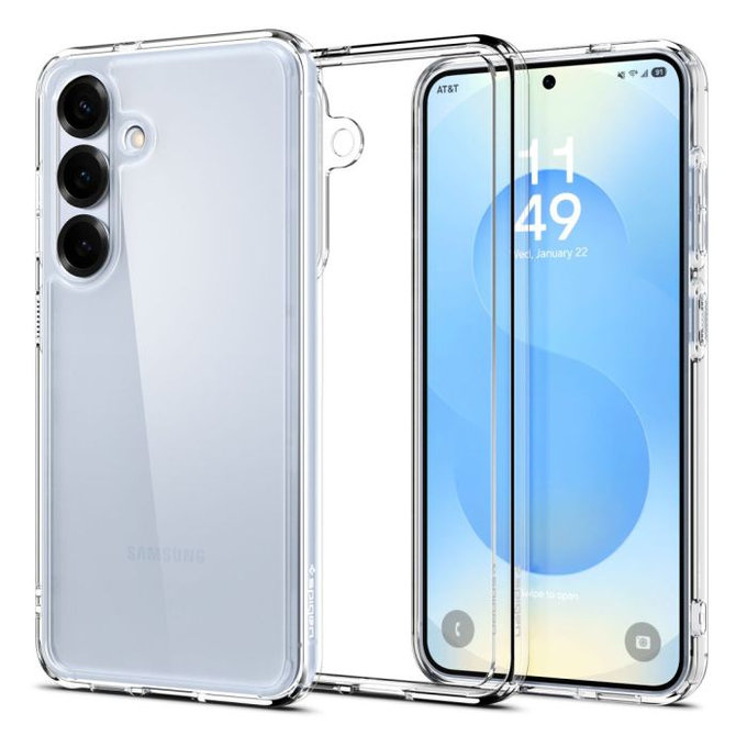 Spigen - Pouzdro Ultra Hybrid pro Samsung Galaxy S25+, Crystal Clear