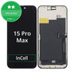 Apple iPhone 15 Pro Max - LCD Displej + Dotykové Sklo + Rám InCell HD+
