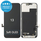 Displej Soft OLED pro iPhone 13 - Dotykové sklo + Rám, DIAGNOSTIC