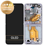 Xiaomi Mix Flip 2405CPX3DC - LCD Displej + Dotykové Sklo + Rám (Purple) - 560003000N800 Genuine Service Pack