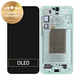 Samsung Galaxy S25 Plus - LCD Displej + Dotykové Sklo + Rám (Mint) - GH82-36368B Genuine Service Pack