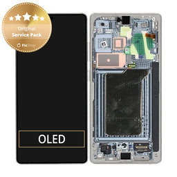 Samsung Galaxy S25 Ultra - LCD Displej + Dotykové Sklo + Rám (Titanium Silver) - GH82-36387A Genuine Service Pack