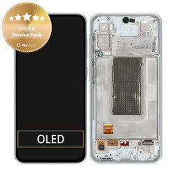 Samsung Galaxy A36 A366E - LCD Displej + Dotykové Sklo + Rám (Awesome Grey) - GH82-36841B Genuine Service Pack