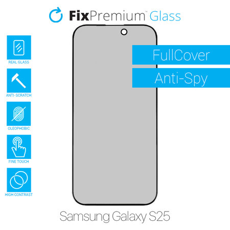 FixPremium Privacy Anti-Spy Glass - Tvrzené Sklo pro Samsung Galaxy S25