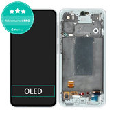 Samsung Galaxy A56 A566E - LCD Displej + Dotykové Sklo + Rám (Awesome Lightgray) OLED