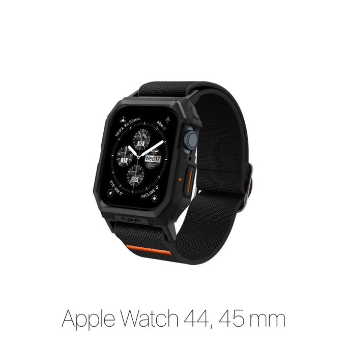 Spigen - Řemínek Lite Fit "Pro" pro Apple Watch (44, 45mm), Matte Black