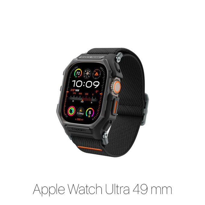 Spigen - Řemínek Lite Fit "Pro" pro Apple Watch Ultra (49mm), Matte Black