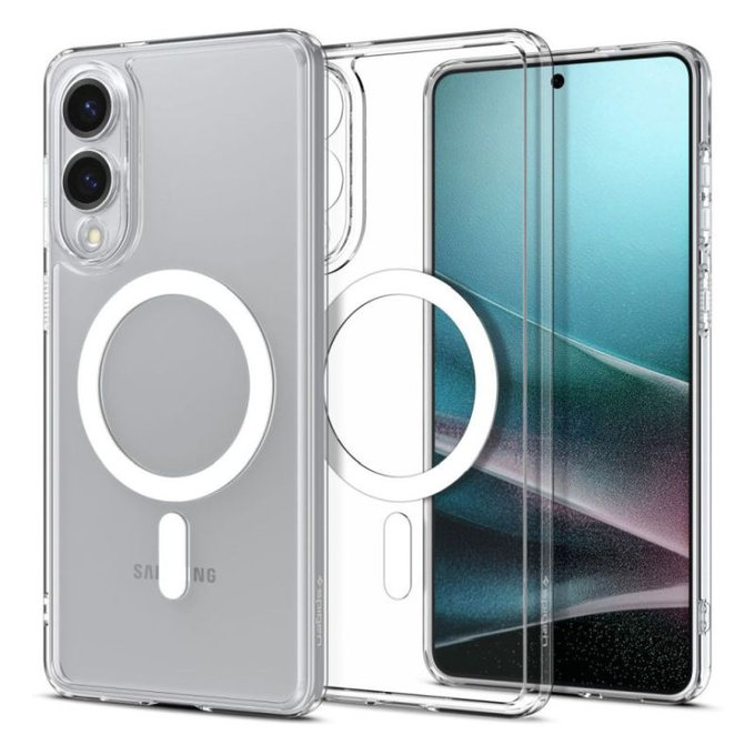 Spigen - Pouzdro Ultra Hybrid s MagSafe pro Samsung Galaxy S25 Edge, bílá