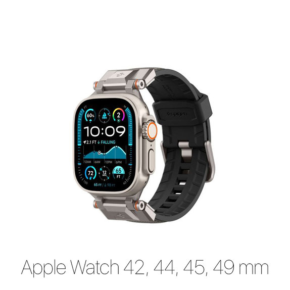 Spigen - Řemínek Durapro Armor pro Apple Watch (42, 44, 45, 49mm), šedá