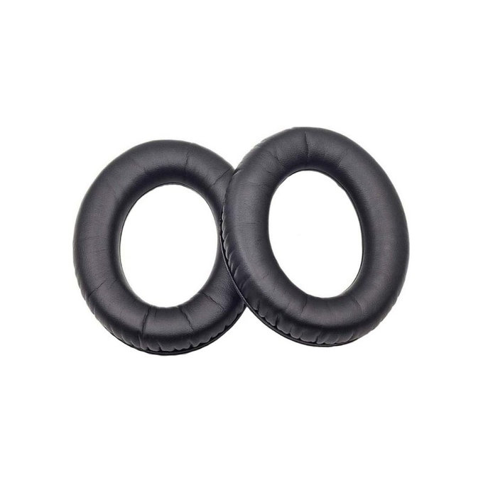 Náhradní Náušníky pro Kingston HyperX Cloud Revolver, Paměťová pěna + PU kůže, Černé, 1 pár