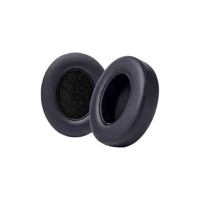 Náhradní Náušníky pro Beats Studio 2, 3, Paměťová pěna + PU kůže, Černé, 1 pár