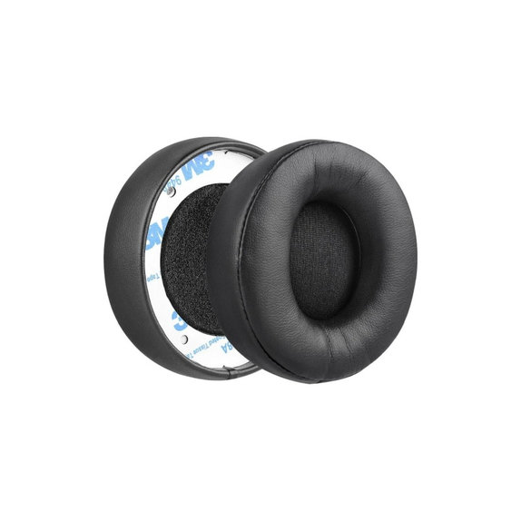 Náhradní Náušníky Pro, Wireless Beats Solo Pro, Wireless, Paměťová pěna + PU kůže, Černé, 1 pár