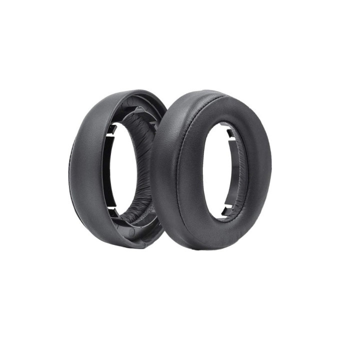 Náhradní Náušníky pro Sony Playstation Platinum, Paměťová pěna + PU kůže, Černé, 1 pár