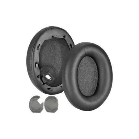 Náhradní Náušníky pro Sony WH-1000XM4, Paměťová pěna + PU kůže, Černé, 1 pár